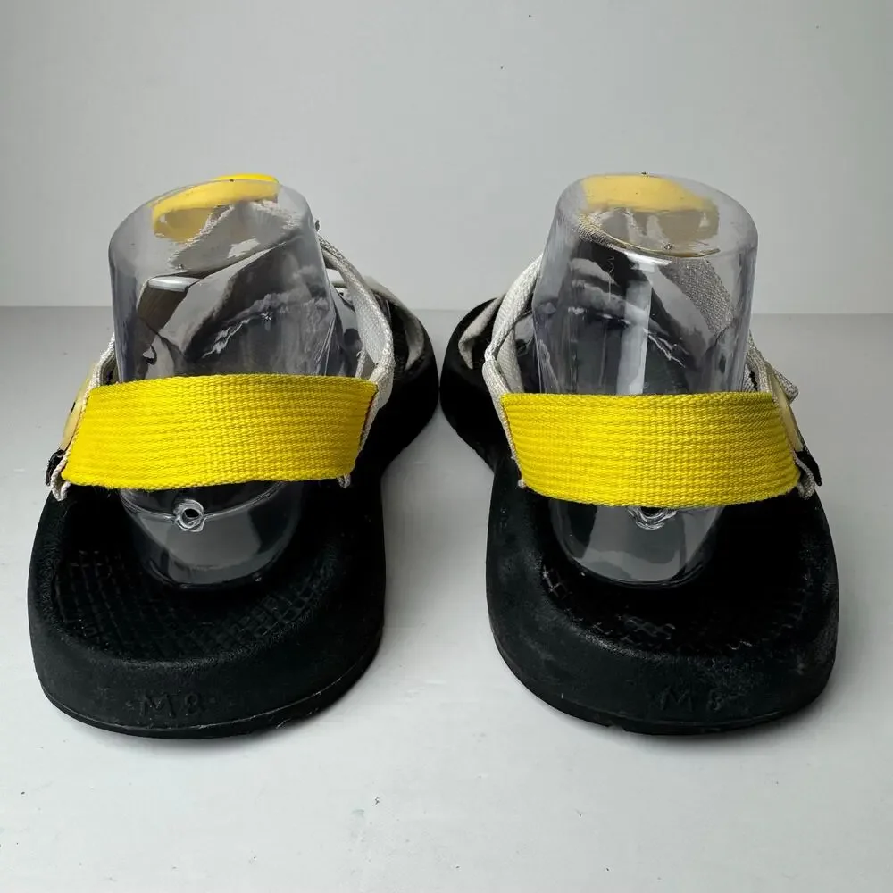 Chaco Z/1 Sandals Men’s M 8 Cream Yellow Vibram Hiking Sport Trail USA Assembled